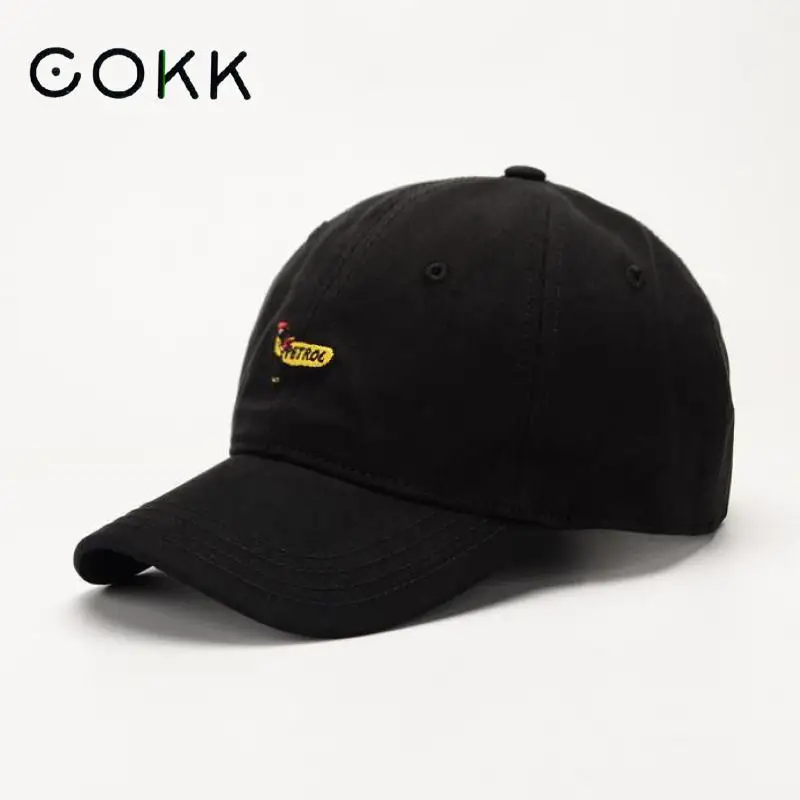 Головные уборы COKK Dad для мужчин и женщин однотонные бейсболки с Snapback уличные
