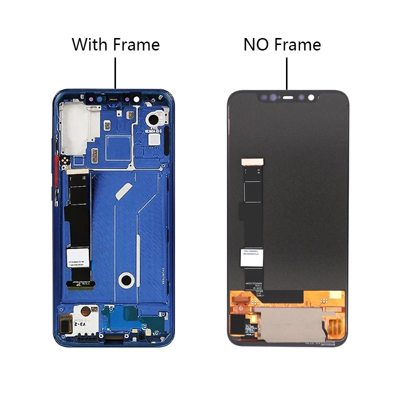 

AMOLED For Xiaomi Mi 8 LCD Display Sreen Touch Digitizer Replacement Assembly Parts With Frame Free Shipping 100% Tested