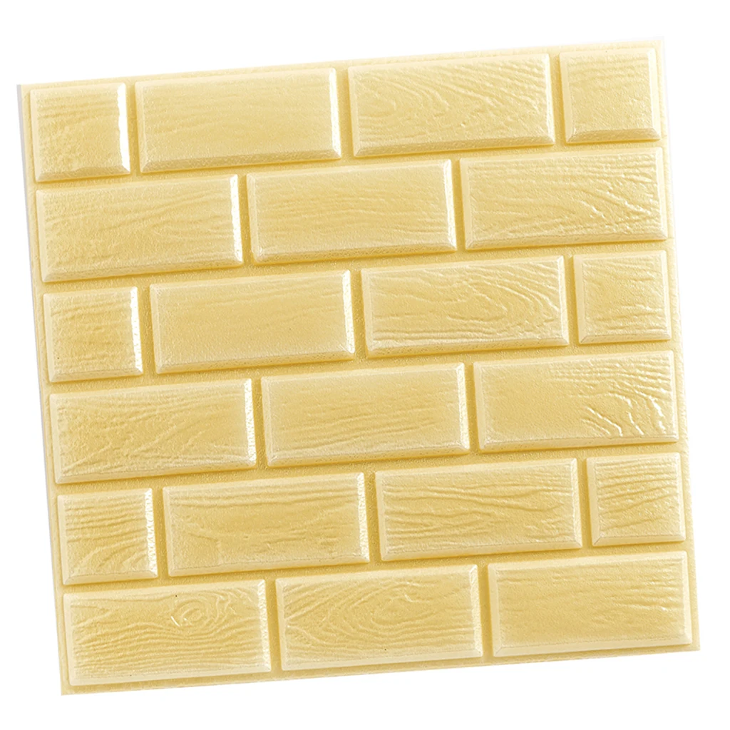 3D Tile Brick Wall Sticker Self Adhesive Decorative Panels Living Decor 3D Tile Brick Wall Sticker Self Adhesive Decorative Panels Living Decor