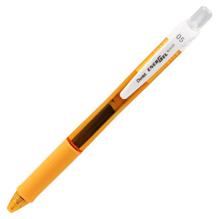 3 шт Pentel 0,5 мм BLN105 Япония Премиум жидкие чернила быстросохнущие иглы точка гелевая ручка Высокое качество отличное нажатие ручка - Цвет: yellow Black core