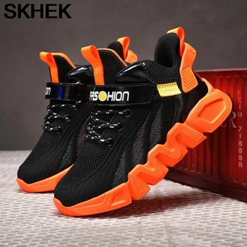 

SKHEK New Air Sole Running Shoes for Kids Unisex Child Outdoor Sneakers Sports Shoe for Teenager Boys Girls Students Sneaker
