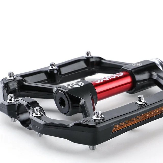 Pedali Bici In Alluminio CNC Con Riflettori - 3 Cuscinetti Sigillati, Antiscivolo, 9/16" - Foto 5