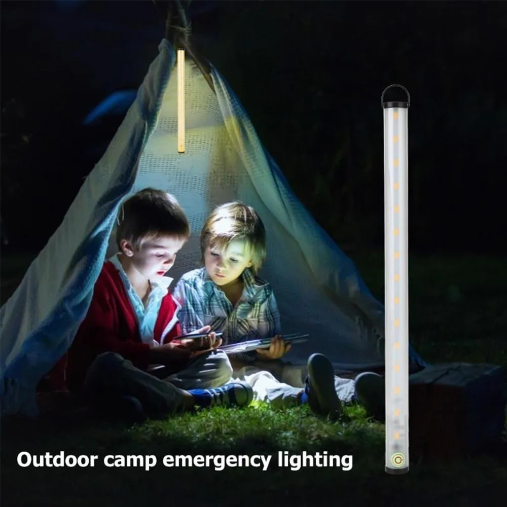 

4 Modes Lighting LED Bar Light DC 5V Led Light Strip Rechargeable Led Lamp USB Charging Outdoor Camping Lights with SOS Function