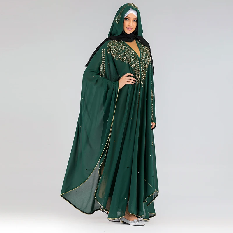 Открытый Дубай abaya кимоно кардиган турецкий хиджаб мусульманское платье исламское одежда для Женский Восточный халат Caftan халат Musulman Djelaba Femme
