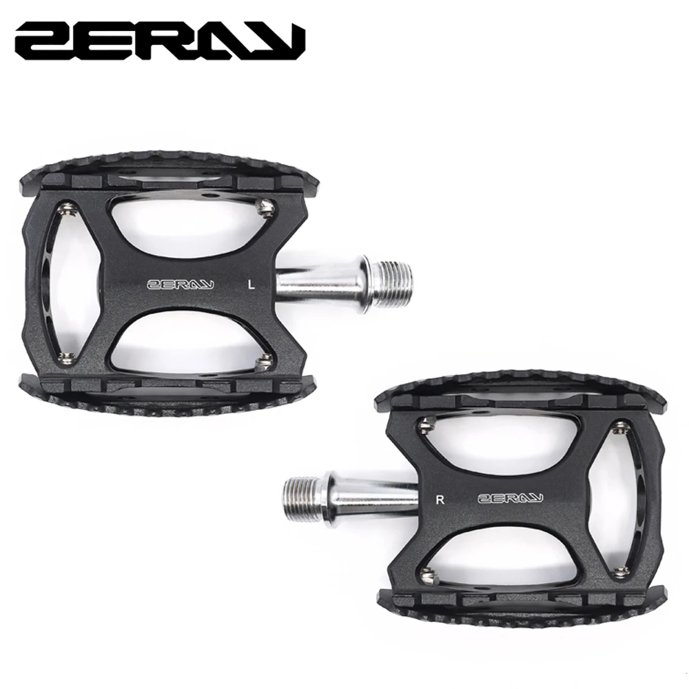 ZERAY Road Bike Pedals Aluminum Alloy Flat Pedal Self Lubricating