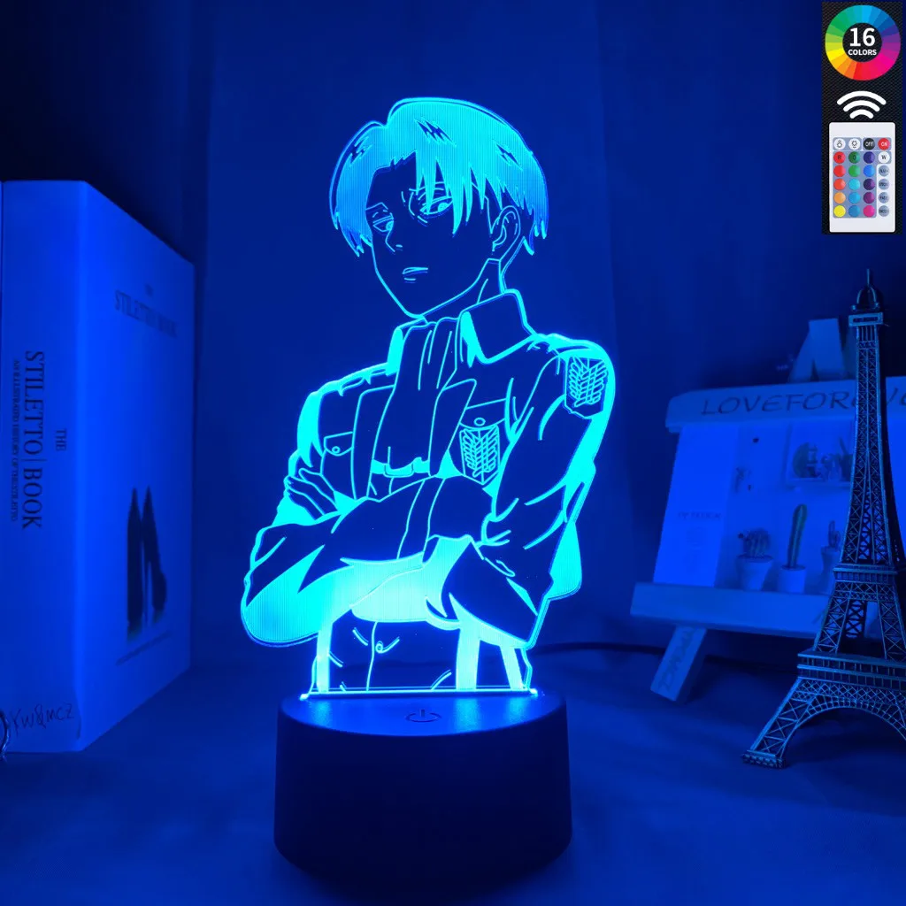 3d настольная лампа Аниме Драконий жемчуг для косплея по аниме атака на Титанов
