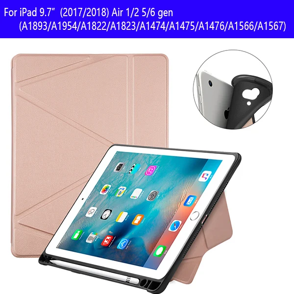 18IPAD97 BXJG MGJ Чехол для ipad 10,2 чехол для ipad 7 Мягкий ТПУ чехол для планшета с карандашом держатель для ipad 9,7 funda capa - Цвет: 18IPAD97 BXJG MGJ