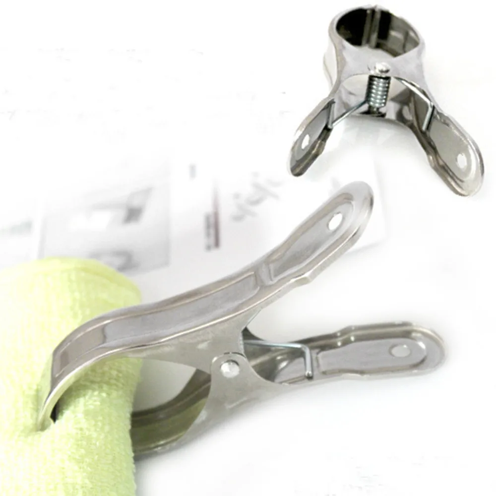 11cm high quality Stainless Steel Clothes Pegs Hanging Pins Clips Laundry Windproof Clips Drop Shipping