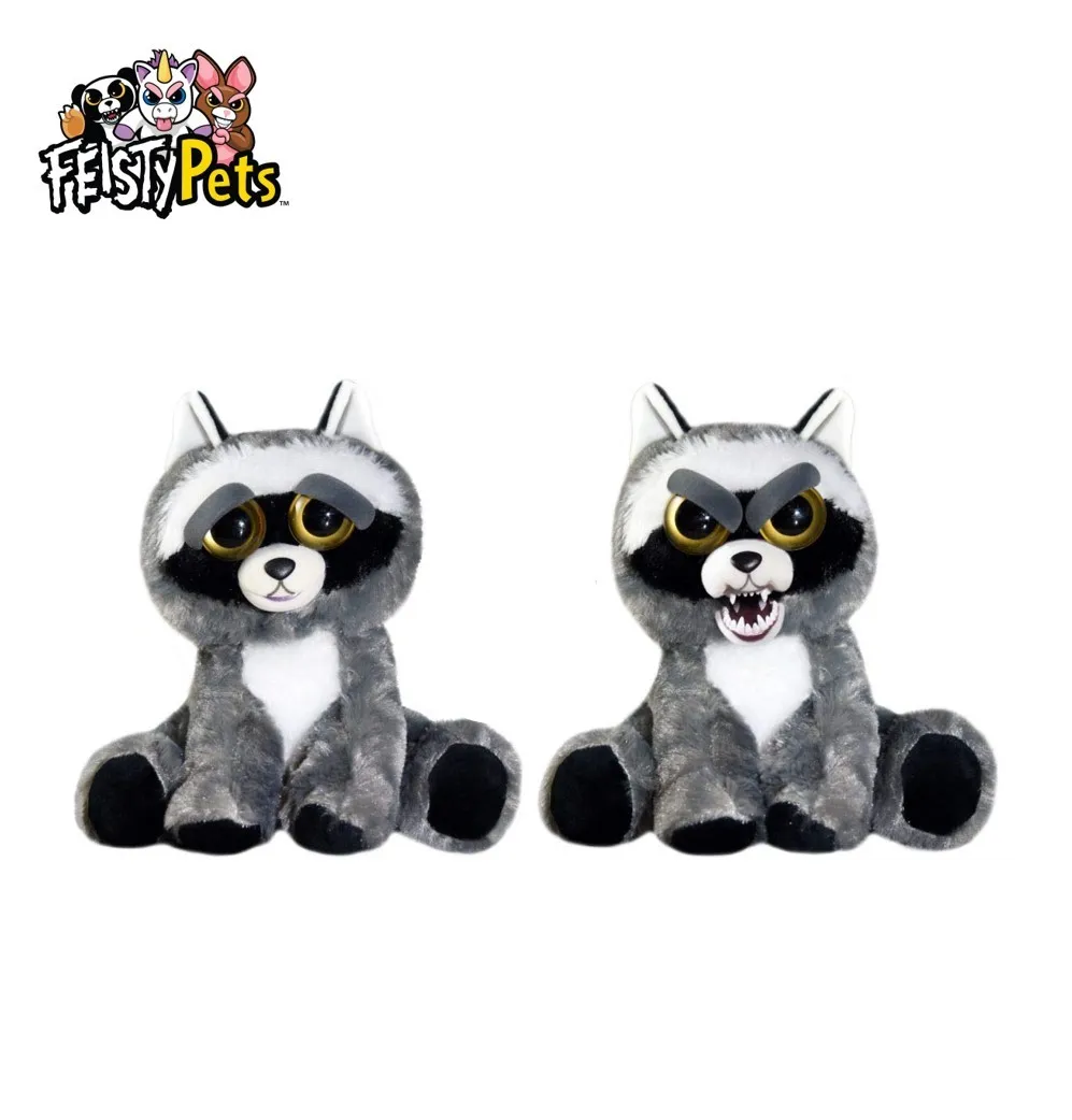 Feisty Pets Mini Rascal Rampage Raccoon Growling 5 Inch Plush Figure Toys for sale online 