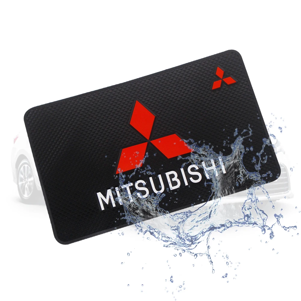 Alfombrilla antideslizante para el salpicadero del coche, soporte antideslizante para el teléfono, para Mitsubishi ASX Outlander Lancer EX Pajero Evo Xpander