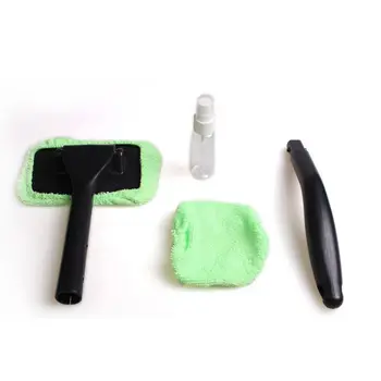 

Hot 1Pcs Detachable Window Brush Microfiber Wiper Cleaner Cleaning Brush With Cloth Pad Car Auto Cleaner Cleaning Tool