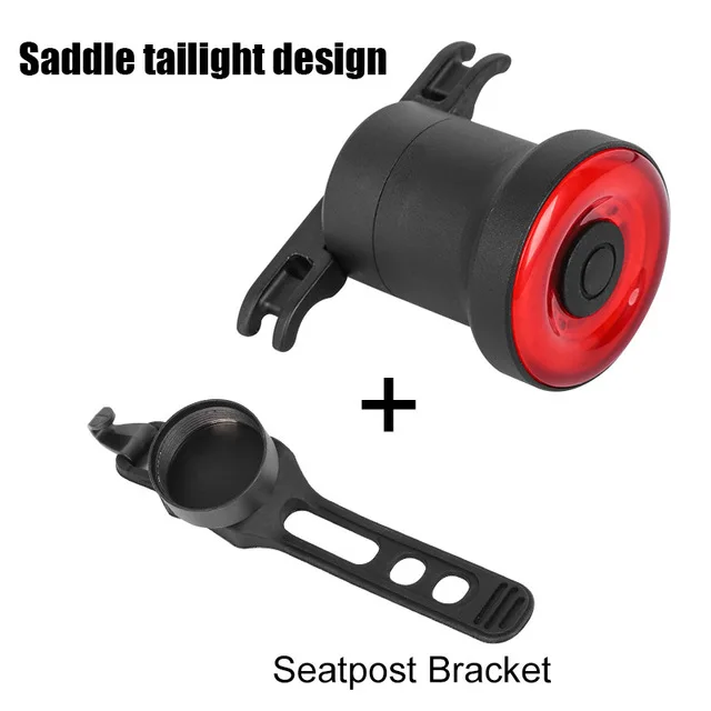 LightSeatpostBracket XLITE100 водонепроницаемый задний фонарь для велосипеда с зарядкой от USB, умный защитный велосипедный сигнальный фонарь с кронштейном для номерного знака, ночник - Цвет: LightSeatpostBracket