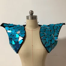 Зеркальные костюмы для мужчин и женщин, певица, современный танец, представление, одежда, плащ, вечерние, Рейв, одежда для ночного клуба, DJ, фестиваль, наряд DN4557