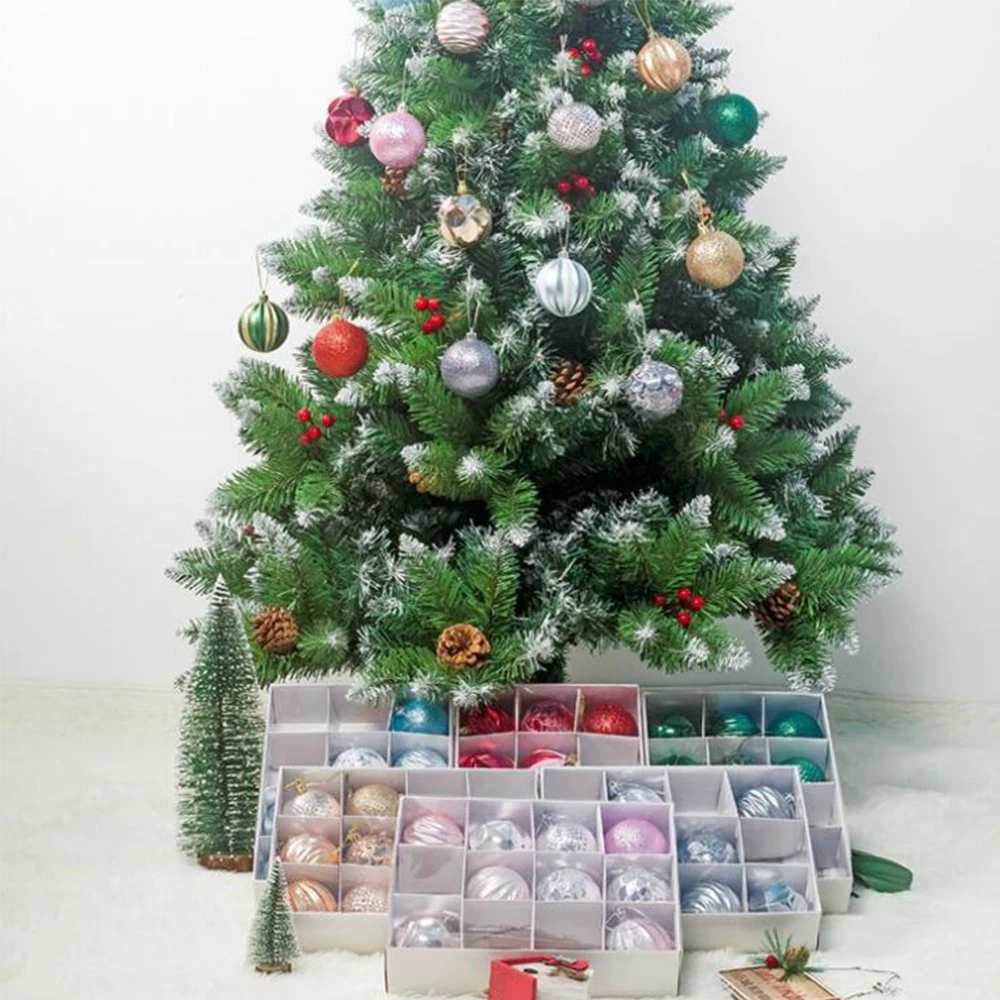 12 шт. 6 см Рождественская елка Декор шар блеск безделушка рождественские вечерние шар, украшение, декор для украшения дома