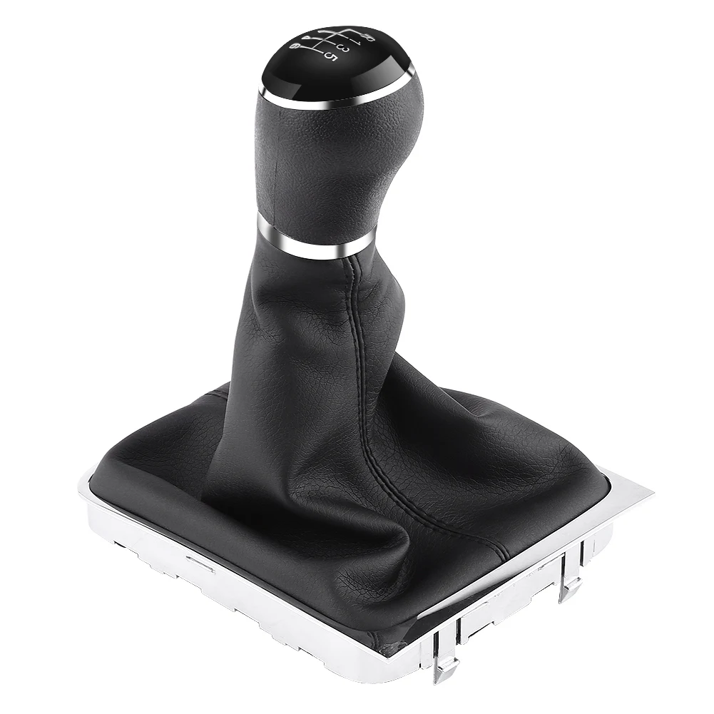 

6 Speed Car Gear Shift Knob Stick Gaiter Boot Frame Kit 3AA711113A for Passat B7 2011-2012 jdm shift knob shift knob