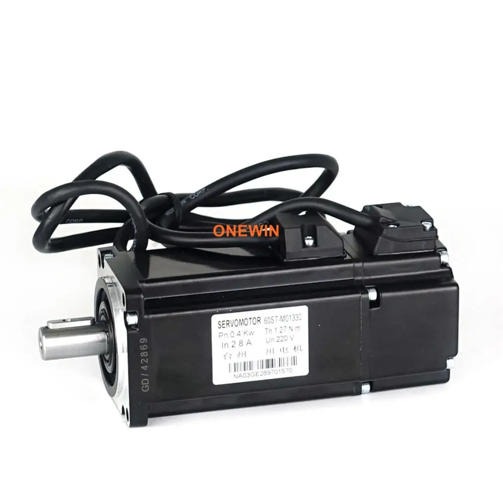 60ST M01330 400 Вт AC Серводвигатель Драйвер комплект диаметр 60 мм 220V 1.27NM 3000 об/мин A1