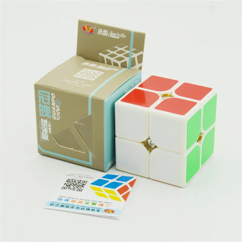 YongJun 2x2 нео-Кубы GuanPo 2x2x2 Волшебные кубики 2 слоя Enhanced Edition speed Cubo magico профессиональные игрушки для детей подарок