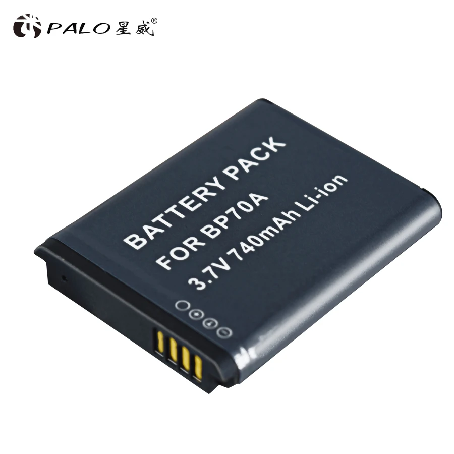 Palo 1 6 шт. фотолампы Женская батарея BP70A для SAMSUNG AQ100 DV150F ES65 ES67 ES70 ES71 ES73 ES74 ES75 ES80