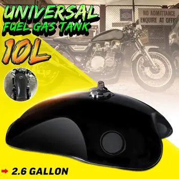 

10L 2.6 Gal Motorcycle Retro Vintage Gas Fuel Tank Oil Box Universal For Suzuki/Yamaha/Honda Cafe Racer