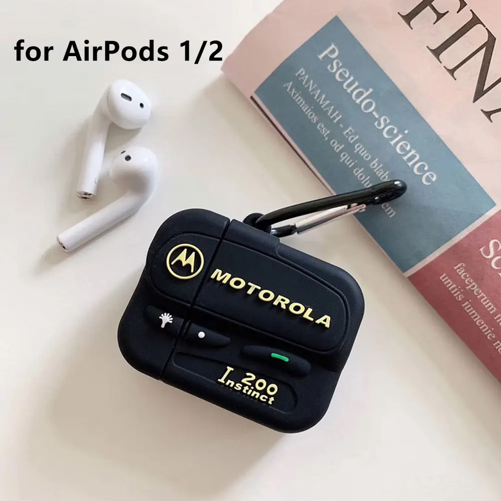 for AirPods 1 2 3D Силиконовые классические беспроводные Bluetooth наушники для старой школы, чехол для зарядки Airpods, купить кольцо для защиты от потери - Цвет: for AirPods 1 2