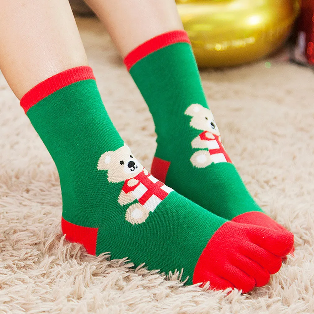 Рождественские Разноцветные носки унисекс с принтом, модные JAYCOSIN, милые шерстяные зимние женские и мужские милые плюшевые теплые носки 11