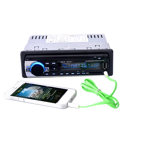 Автомобильный MP3-плеер, fm-радио, Bluetooth 1 DIN в тире, 12 В, SD/USB, Aux вход, FM стерео головное устройство, дистанционное управление, автомобильный аудио