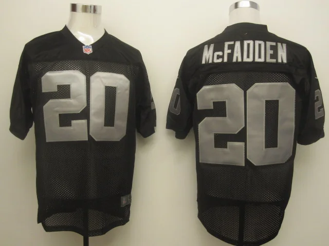 Стихед, Окленд, Бо Джексон, Карсон Палмер, Шарль Вудсон, д. Дж. Hayden, Darren McFadden, Khalil Mack, Kyle Long, Matt Schaub Jersey - Цвет: Белый