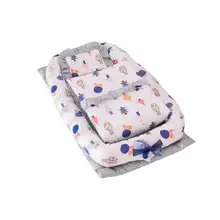 TBaby портативная кровать детская люлька для кровати ДЕТСКИЙ шезлонг для Колыбель для новорожденных дышащее гнездо для сна