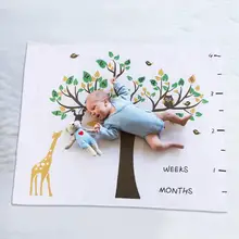 120x100 см одеяло для младенцев, мягкая ткань, безопасное и удобное одеяло с принтом дерева для фотосъемки новорожденных