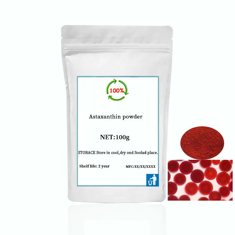 Anti oxidation Astaxanthin powder 10 anti aging antioxidant 10g 100g