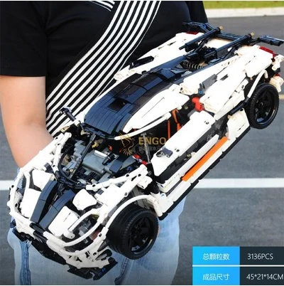 DHL 23002 высокотехнологичный спортивный автомобиль koenigsegg трудные монтажные блоки игрушка для взрослых модель 20086 сборные блоки bugatti - Цвет: 23002