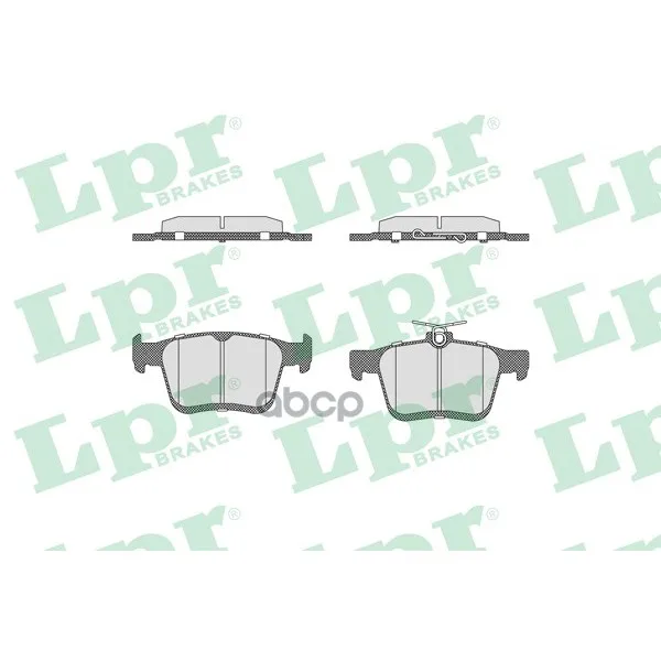 Колодки Тормозные Audi A3/Vw Golf Vii 12- Задние Lpr 05p1835 Lpr арт. 05P1835