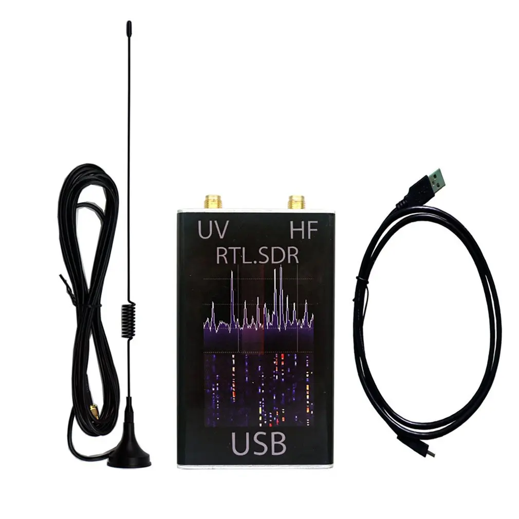 Радиоприемник 100 кГц-1 7 ГГц полный диапазон UV HF RTL-SDR USB тюнер RTLSDR USB-адаптер с RTL2832u