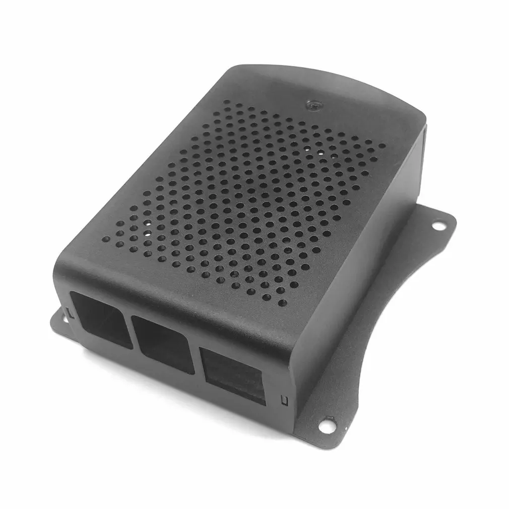 Для Raspberry Pi 4B Алюминиевый Чехол черный металлический корпус коробка с вентилятором черный корпус для RPI 4 Модель B RPI 4B чехол