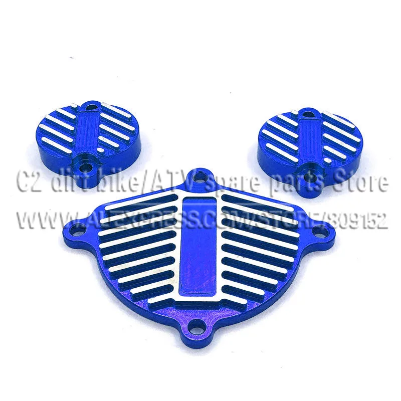 Blue YinXiang 150cc YX 160cc двигатель с ЧПУ алюминиевые планки Комплект нарядный комплект(3 шт.) с прокладкой двигателя крышка головки блока цилиндров - Цвет: Blue