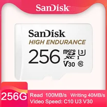 Двойной Флеш-накопитель SanDisk с высокой износостойкостью видео мониторинга microSDHC 32 GB/64 GB/microSDXC карта памяти Class10 TF карты SDSDQQ 100 МБ/с