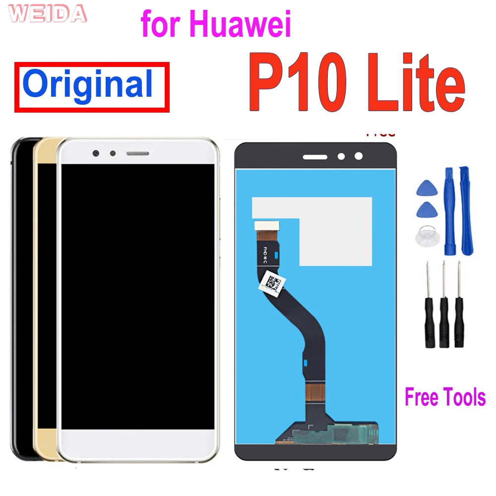 5 2 &quotОригинальный ЖК дисплей для Huawei P10 lite сенсорный экран дигитайзер в сборе Lite