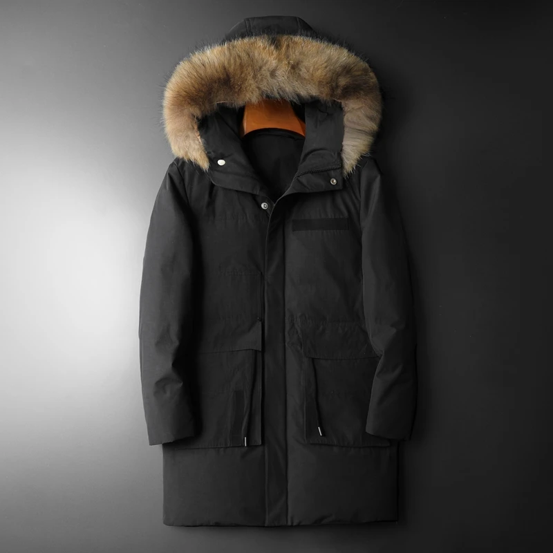 2020 Men's Winter Jackets Thick Hooded Fur Collar Parka Men Coats Casual Padded Mens Jackets Male Clothing Size M-4XL