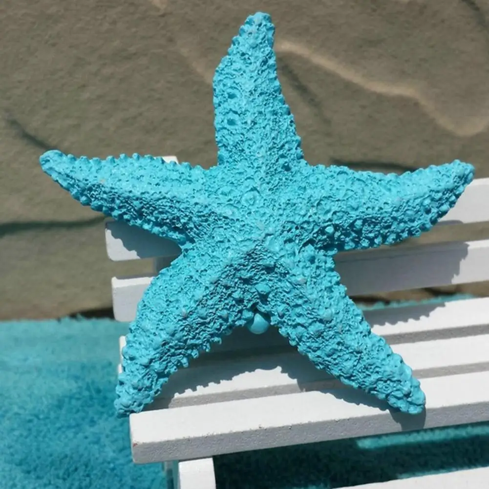 Aquarium Ornaments Fish Tank Resin Sea Stars 2Pcs