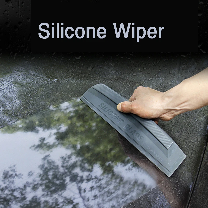 

Car Window Silicone Blade Car Wash Wiper Soap Water Scraper Vehicle Windshield Window Glass Squeegee Wiping Brush Cleaning Tool
