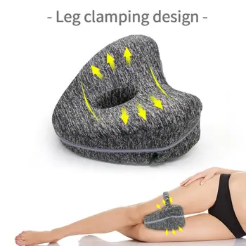 

Pregnancy Body Memory Foam Pillow Orthopedic Knee Leg Wedge Pillow Cushion for Side Sleeper Sciatica Relief