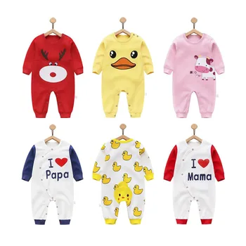 

Infants Clothes Baby Newborns Onesie Long-sleeve Jumpsuit Crawling Clothes Men And Women 0-3-6 Month 1-Year-Old Autumn Clothing