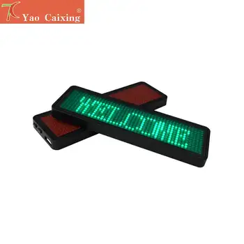 

3 color chooseable LED scrolling word card screen KTV bar club electronic badge display