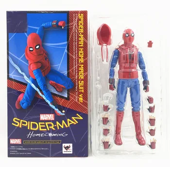 

Marvel Avengers Super Heros Spider Man Homecoming The Spiderman PVC Action Figure Collectible Model Toy 14cm