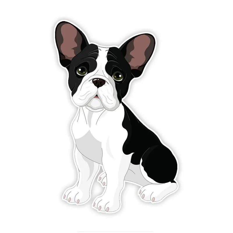 

Hot Interesting Car Sticker French Bulldog Motorcycle Decals Vinyl PVC 17cm*11cm Motorcycle Waterproof Bumper KK Decal