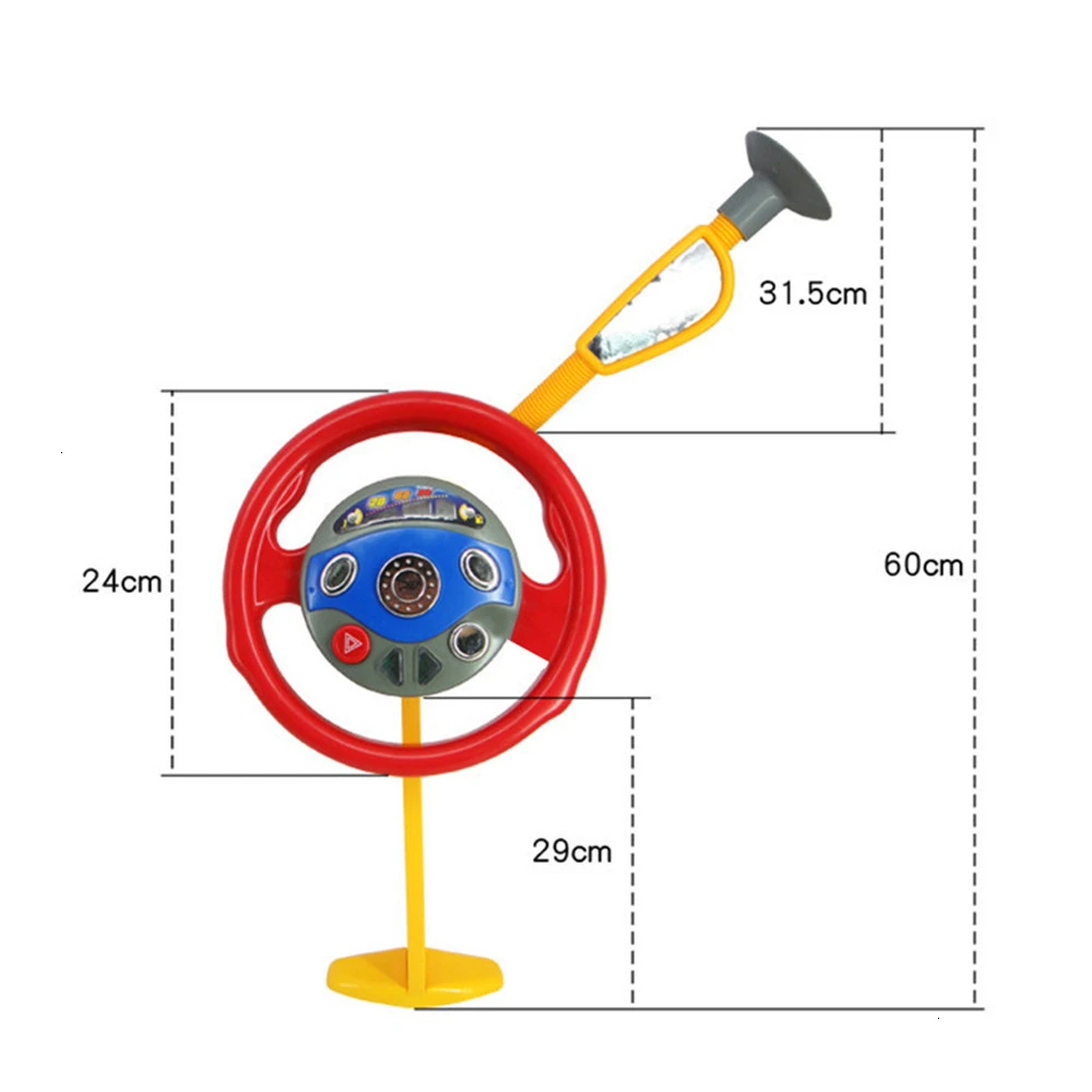 Детское электронное заднее сиденье, автомобильное сиденье, руль со звуком, музыкальная имитация, игрушка для водителя, Детская развивающая игрушка