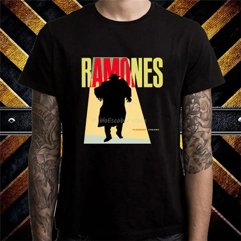 The Ramones Pleasant Dreams Обложка альбома Мужская Черная Футболка размер s M L XL 2XL 3XL футболка