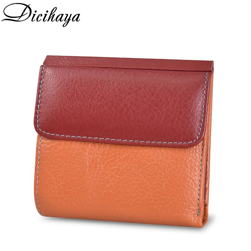 

DICIHAYA Genuine Leather Women Wallet And Purses Coin Purse Female Small Portomonee Rfid Walet Lady Perse For Girls Money Bag