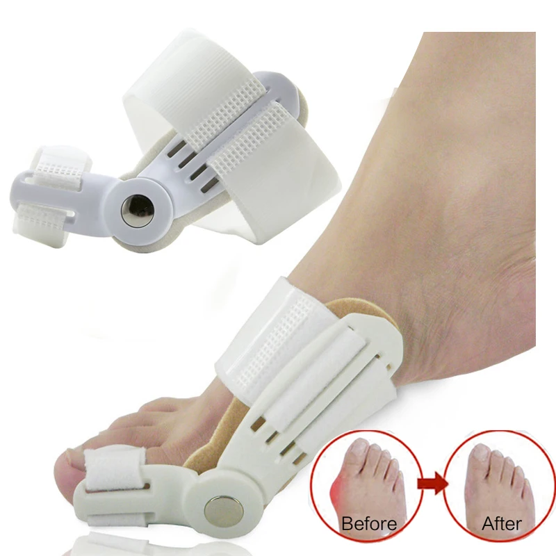 1/2pair Toe Separator Hallux Valgus Bunion Corrector Orthotics Feet Bone Thumb Adjuster Correction Pedicure Sock Straightener