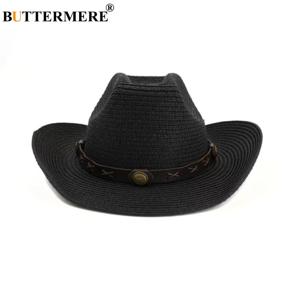 BUTTERMERE Straw Hat Cowboy Mens Panama 